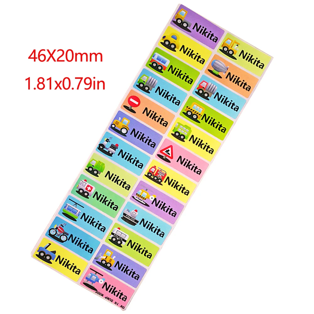 

Cartoon Sticker Custom name stickers Children School Stationery Labels Customize Personalized Sticker