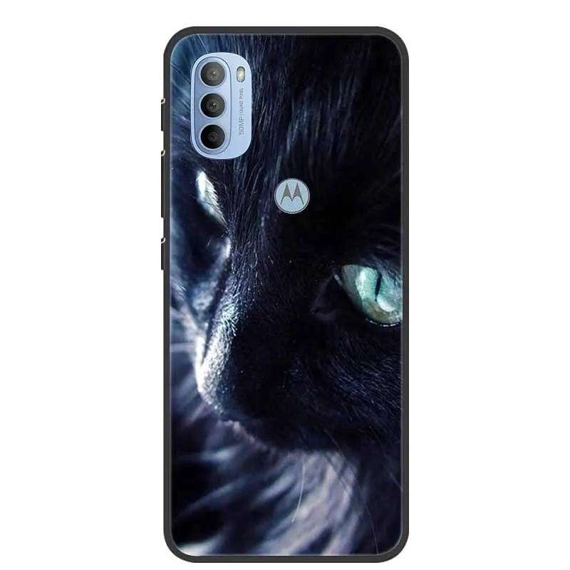 Charming Cat Design Soft TPU Silicone Phone Case - Motorola Moto Series