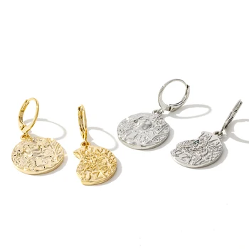 

Yhpup Vintage Charm Muse Portrait Dangle Earrings Fashion Copper Metal Earrings for Female Office Jewelry Accessories Gift 2020