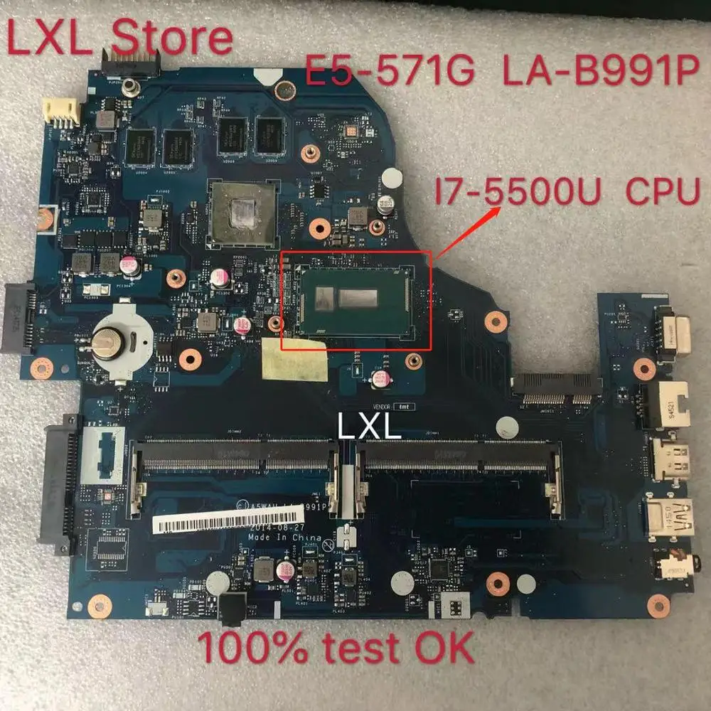 Материнская плата для ноутбука Acer Aspire LA-B991P E5-571G DDR3 100% test ok | Компьютеры и офис