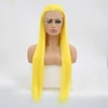 Charisma Yellow Wig  Long Straight Hair Heat Resistant Fiber Synthetic Lace Front Wig For Women Natural Hairline  Cosplay Wigs ► Photo 2/6