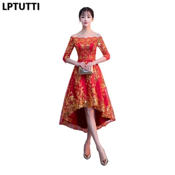 

LPTUTTI Lace Sequin New Sexy Woman Social Festive Elegant Formal Prom Party Gowns Fancy Short Luxury Cocktail Dresses