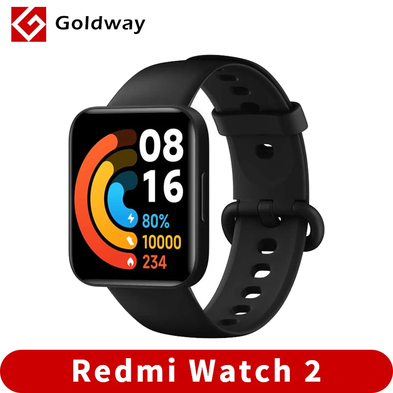 Xiaomi Redmi Watch 2 Smart Watch Spo2 Blood Oxygen 1.6'' Amoled Smartwatch  Heart Rate Gps Magnetic Charging Support English - Smart Watches -  AliExpress