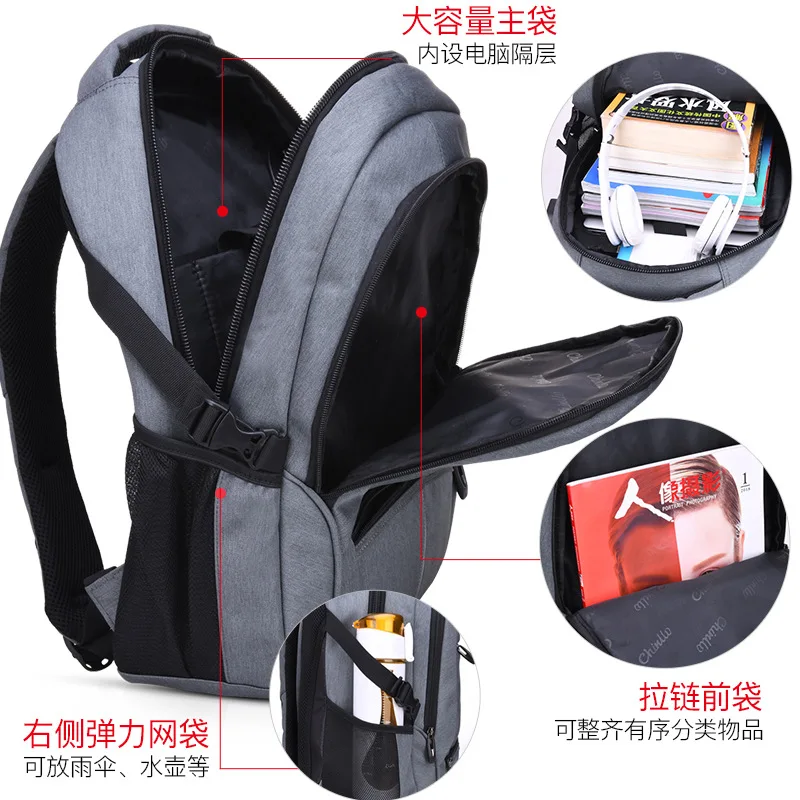 

2019 New Style Computer Bag Wear-Resistant Waterproof Backpack Laptop Simple Men's