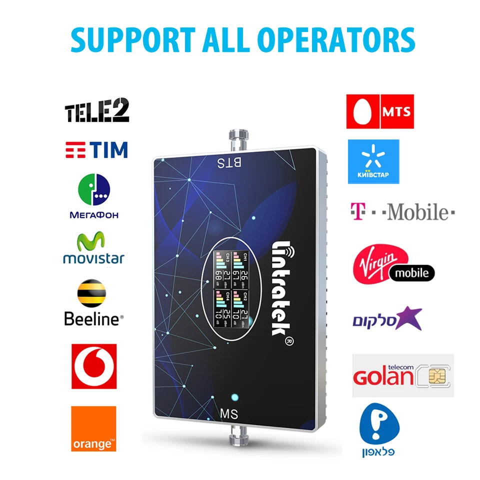 4G 3G 2G Cellular Signal Booster 800/850 900 1800