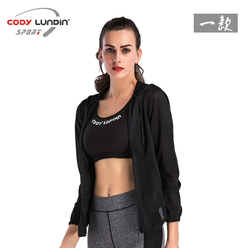 

Women's Hooded Coat Autumn Listed Flagship Casual Sports Fashion, Lightweight Elastic Black And White with Pattern