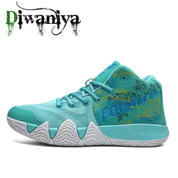 

2020 New Men high cut Basketball Shoes Breathable anti-skid Wear-resistant Lace-up Sneakers Outdoor Couple jogging walking shoes