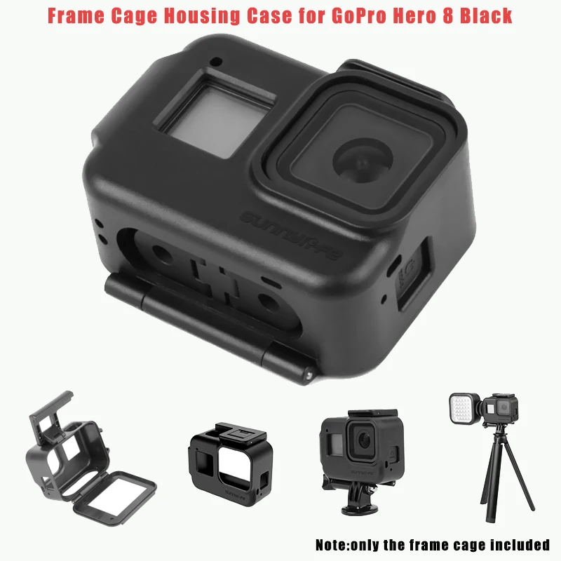 Protective Frame Cage Housing Case For Gopro Hero 8 Black Action Camera Accessories Quick Release Shockproof Frame Shell Holder