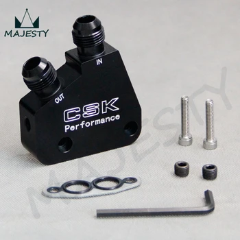 

Oil Cooler engine Adapter for LS1 LS2 LS3 Commodore VT VX VY VZ VE 5.7L bilet