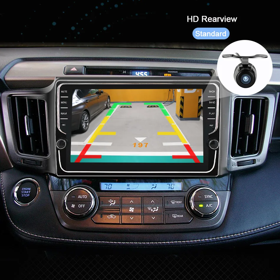 Eunavi 4G+ 64G Android 9 автомобильный Радио мультимедийный плеер для Toyota RAV4 RAV 4 2013- Видео Аудио WiFi навигация gps сенсорный экран