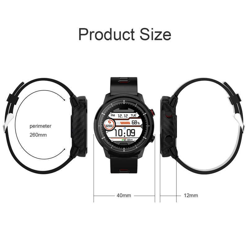 S10 Smart Watch 1.30 Inch 240x240 Display Bluetooth 4.0 Fitness Pedometer Calorie Distance Smart Timer Heart Rate Monitoring