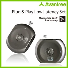 Avantree PLUG& PLAY aptX Bluetooth передатчик и приемник с низкой задержкой для телевизора, наушников, 3,5 мм беспроводной аудио адаптер