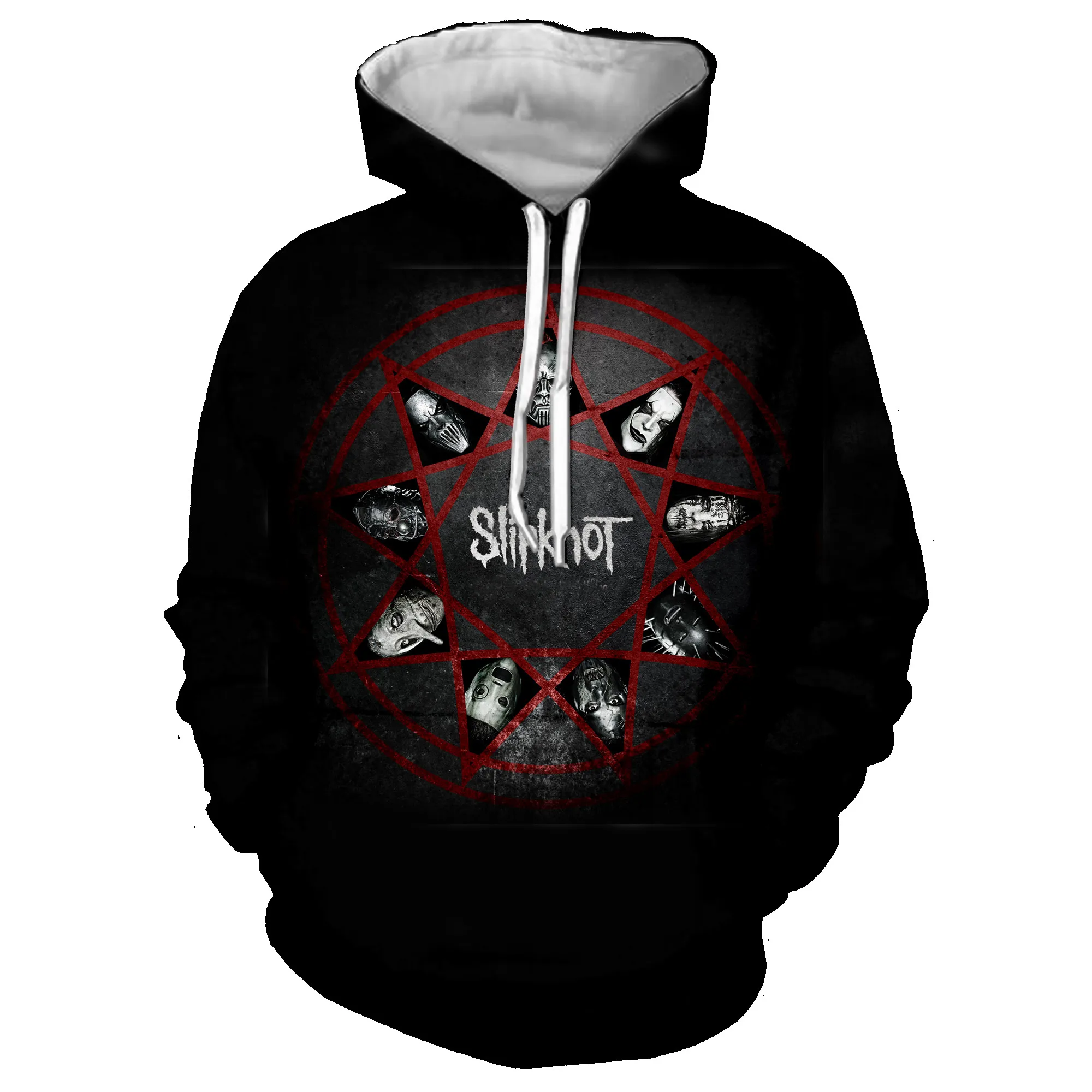 Новые толстовки Slipknot рок черные толстовки 3D принт толстовка хип хоп мужские повседневные забавные спортивные костюмы одежда Harajuku топы 5XL - Цвет: 08