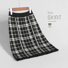 Высококачественная нарядная Женская трикотажная юбка на осень и зиму, короткая юбка с эластичной резинкой на талии, элегантная женская юбка Jupe Courte Faldas Cortas