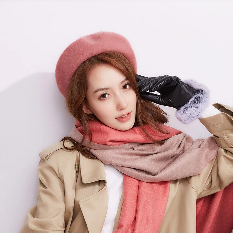 

Beret Women's Autumn And Winter Warm Solid Color Wool Retro England Fashion Cute Casual Korean-style Fashion Wool Hat