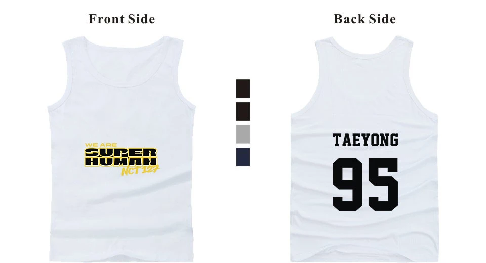 95T hip hop summer new sleeveless vest Tank Tops youth popular letter vest sweat print design vest male