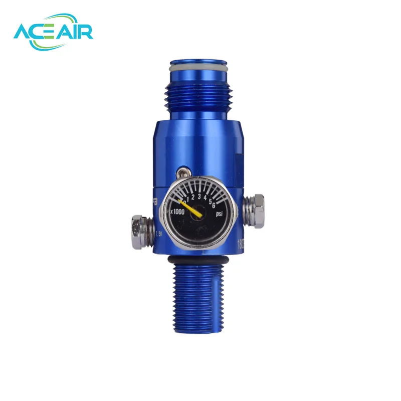 Regulador de Fuerza Aérea PCP, 4500PSI, entrada 1800PSI, salida M18x1.5, azul