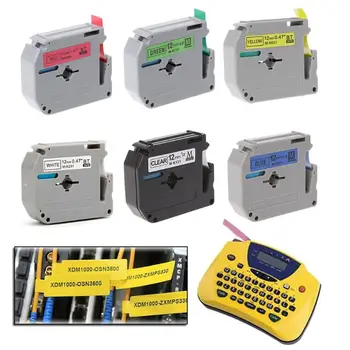 

Label Tape Printer Ribbon 12mm Width MK Series For Brother P-touch Label Maker