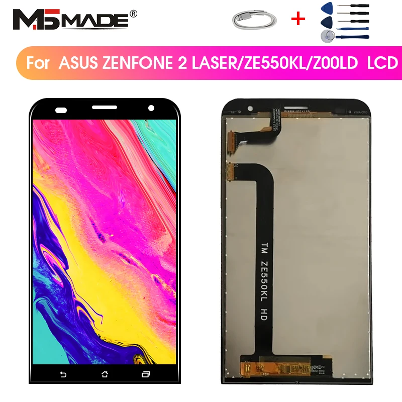5 &quotоригинал для Asus ZenFone 2 Laser ZE550KL ЖК дисплей Zenfone Z00LD сенсорный экран Prats в