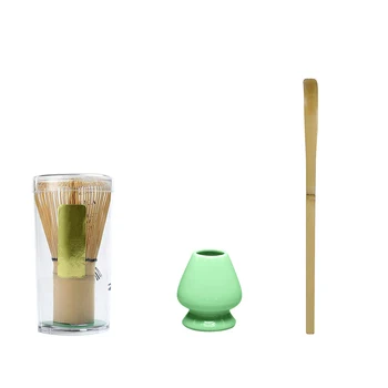 

Matcha Making Tool Set Bamboo Tea Whisk Tea Scoop Ceramic Tea Whisk Holder