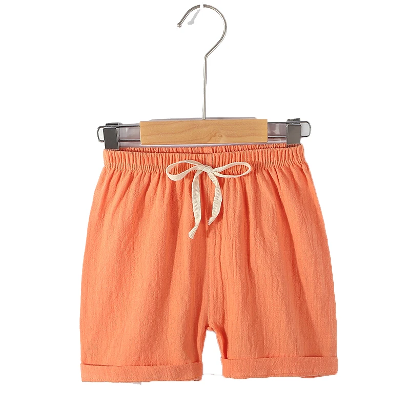 Teenage Shorts Boy Girl 2 4 6 8 10 12 Y Linen Blue Black Short Pants Kids Boys Cotton Sport Beach Shorts Children Clothing for kids shorts
