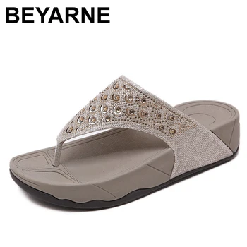 

BEYARNE2020 summer slope thick heel outside bottom clamp foot flat bottom rafters slide water drill sponge cake cool slide 35-41