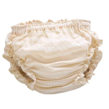 

Boys Girls Ruffles Pattern Comfortable Baby Clothing Sweat Releasing Bread Pants Bloomers Newborn Toddler Daily