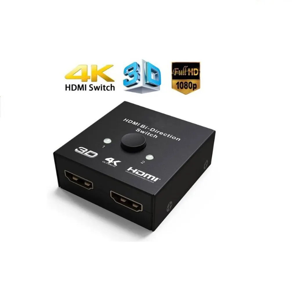 Мини Коммутатор HDMI 1x2 In Out UHD 4K Bi Direction 2 0 Switcher Splitter Hub HDCP 3D с Full Ultra HD|Запасные части| |