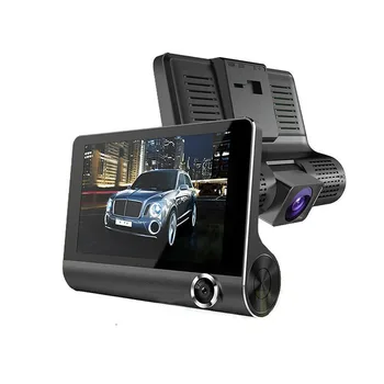 

TiOODRE Car Camera Dash Cam Dash Recorder Front And Rear Camera 1080p, 4inch Screen Three-Lens Motion Detection Wide Angle