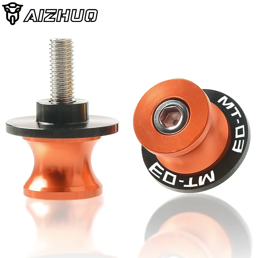 MT 03 Motorcycle Accessories 6MM CNC Aluminum Swingarm Spools Stand Screw Slider For YAMAHA MT03 MT-03 mt03 2005-2020 2019 2018