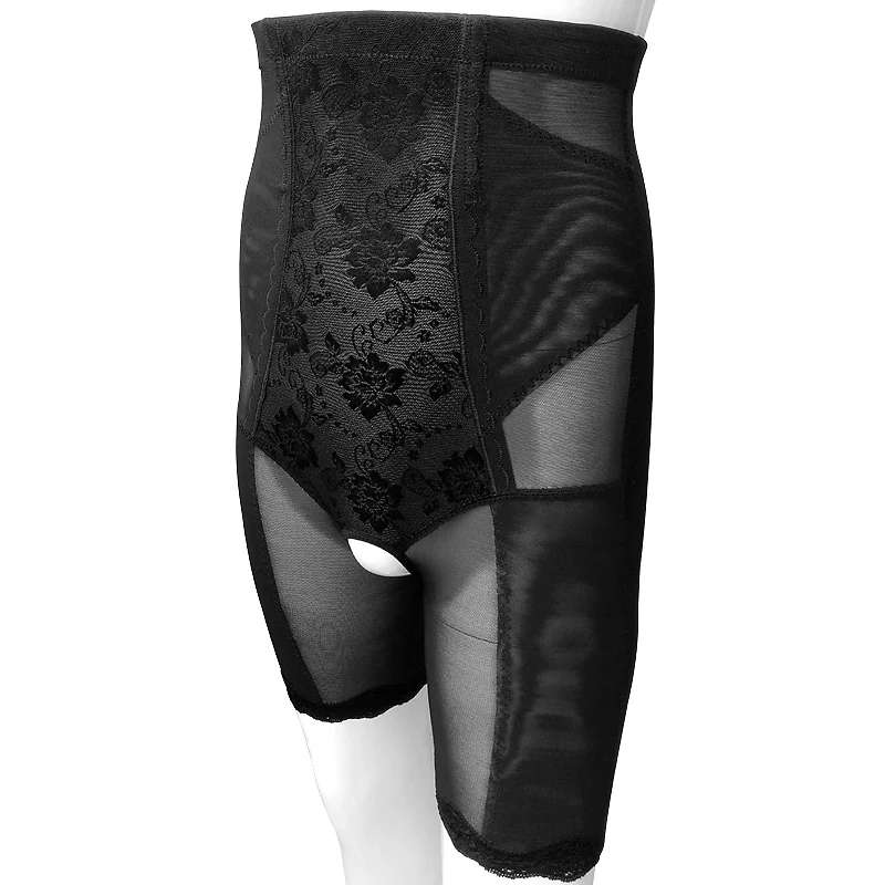 Shapewear Sissy Body Shaper Abdomen Panties Open Crotch Slim Waist Leg Tummy Trimmer Floral Lace Mens Control Boxer Underwear 3