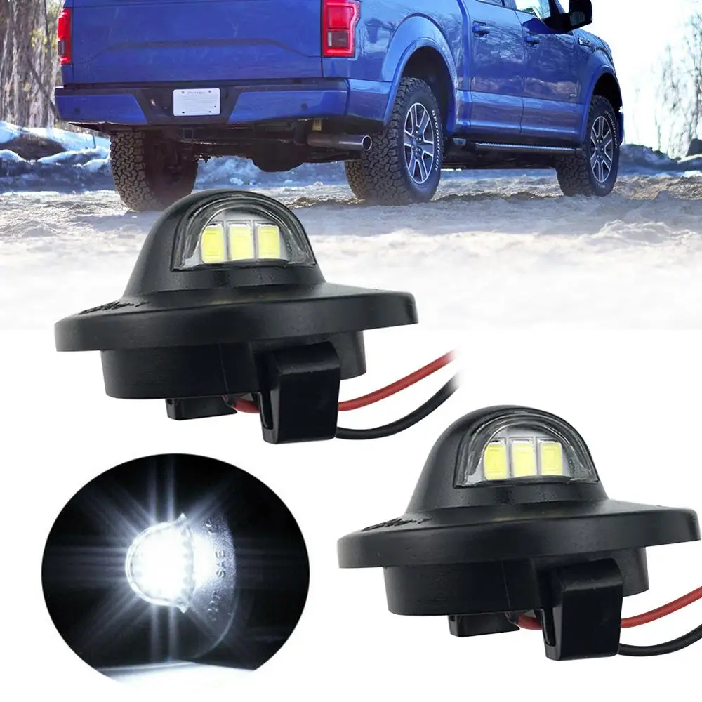 2 шт. 12 В светодиодный свет номерного знака для Ford 1990- F-150 пикап F250 F350 яркий SMD установка