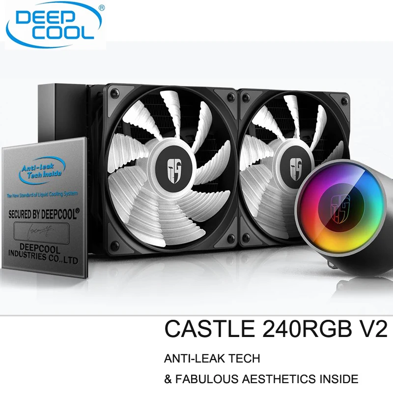 

DEEPCOOL CASTLE 120/240 RGB cpu heatsink liquid cooling pc silent fan water cooler RGB radiator water cooling