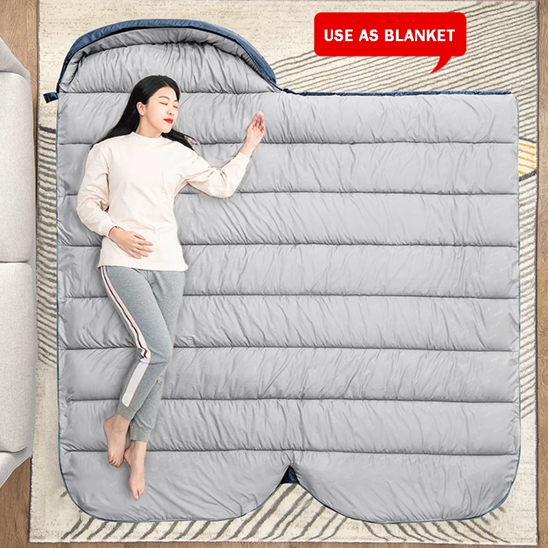 BSWolf-saco de dormir grande para acampar, saco ancho suelto ligero de 3  estaciones, tamaño largo para descanso de adultos, senderismo y Pesca -  AliExpress