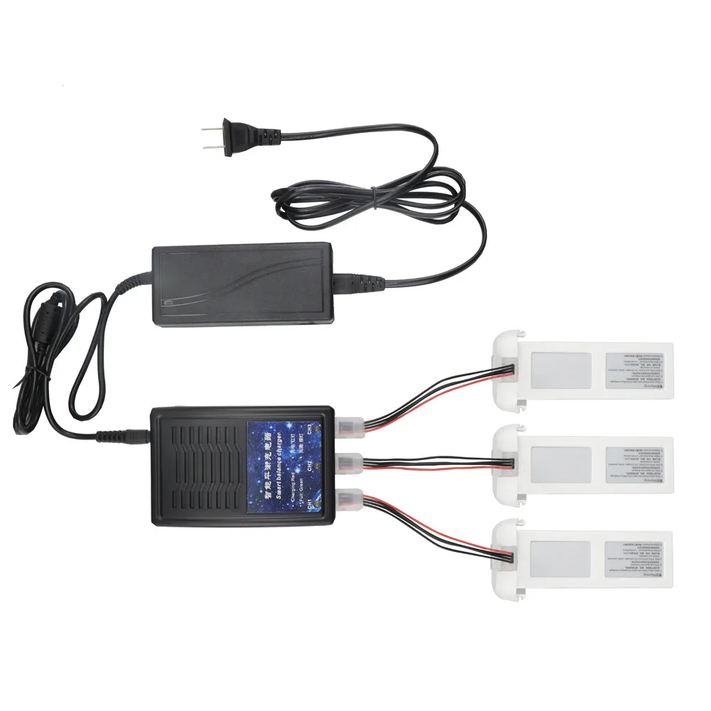 Smart Balace зарядное устройство+ 3 шт. батарея подключен кабель для A3 Квадрокоптер высокое качество Дрон Аксессуары RC запчасти
