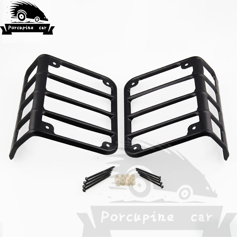 Задняя матовая Защитная крышка из сплава черного цвета для Jeep Wrangler JK Unlimited 2007