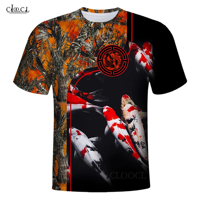 Men's Fishing Shirt Koi Fishing Shirt Shirt Men Koi Tshirt