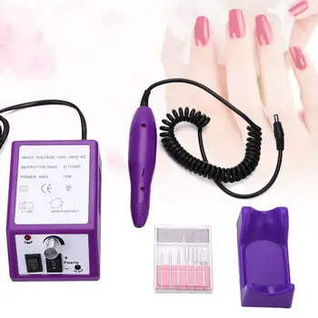 

Manicure Machine Electric Nail Machine File Manicure Pedicure Sanding Drill Kit Purple Nail Drill Oversea Warehouse