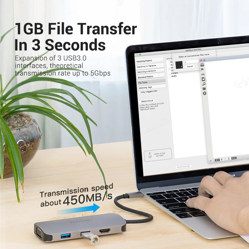 Vention usb хаб C концентратор для Мульти USB 3 0 HDMI VGA PD адаптер док станция MacBook Pro Тип 1