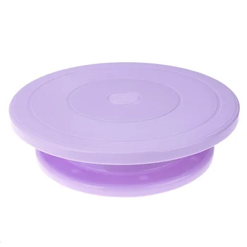 

Plastic Cake Plate Turntable Rotating Anti-skid Round Cake Stand Cake Decorating Rotary Table Kitchen DIY Pan Baking Tool