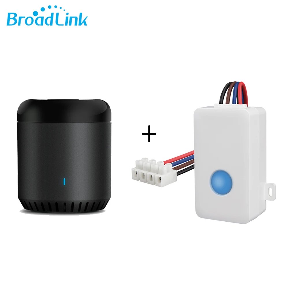 Broadlink RM MINI 3 MINI3 Black Bean Wifi IR пульт дистанционного управления Универсальный ТВ Кондиционер Smart/Google Home поддержка SONOFF мост - Комплект: RM Mini and SC1