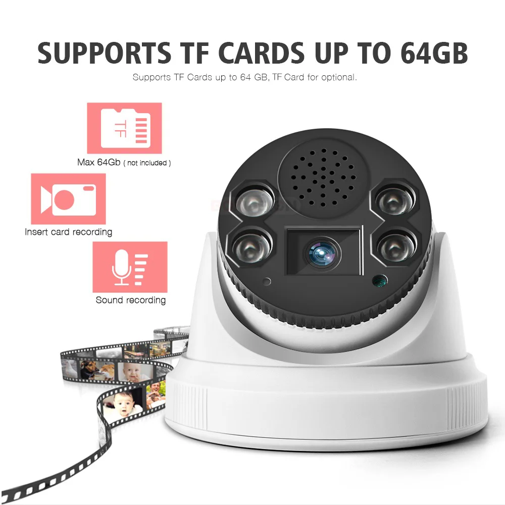 Wireless Dome Security Camera - 4K Two Way Audio TF Card Slot Night Vision 1080P 5MP 8MP 8 H433b805f847c497d9d18e028552d0a42i