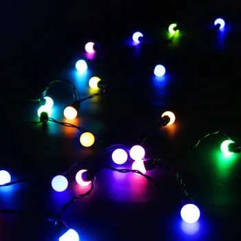 

AC110-220V 10M 80leds led string lights with ball Lamp for holiday decoration lamp Festival Christmas lights DA