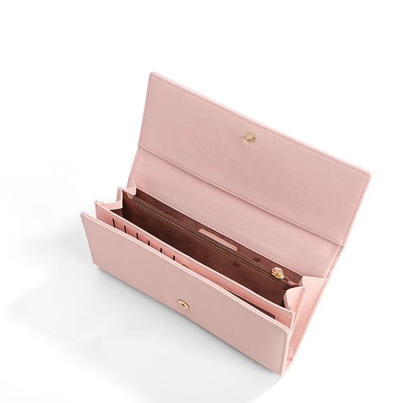 WEICHEN New Design Many Departments Women Wallets Trifold Large Capacity Card Holder Purse Female Wallet Long Clutch Carteras