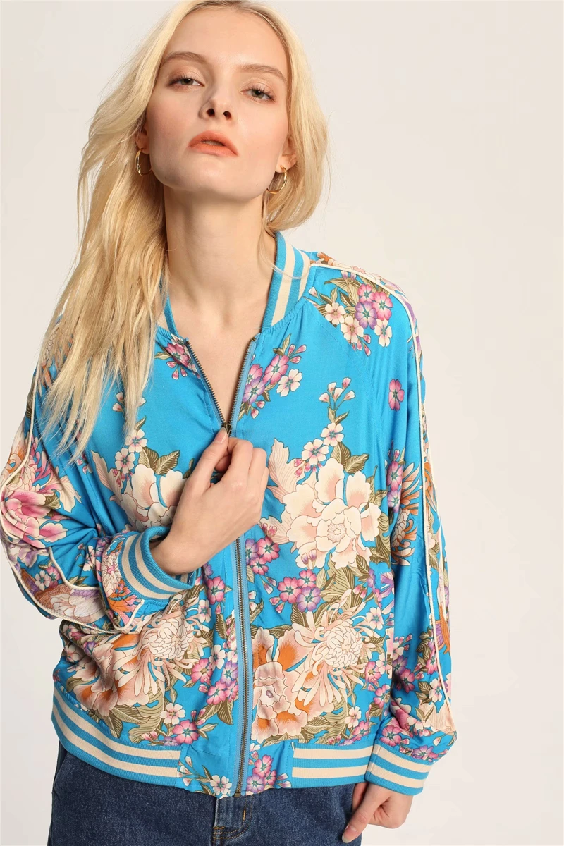 Boho королев для каштановых цветочный принт вискоза пальто больших Размеры