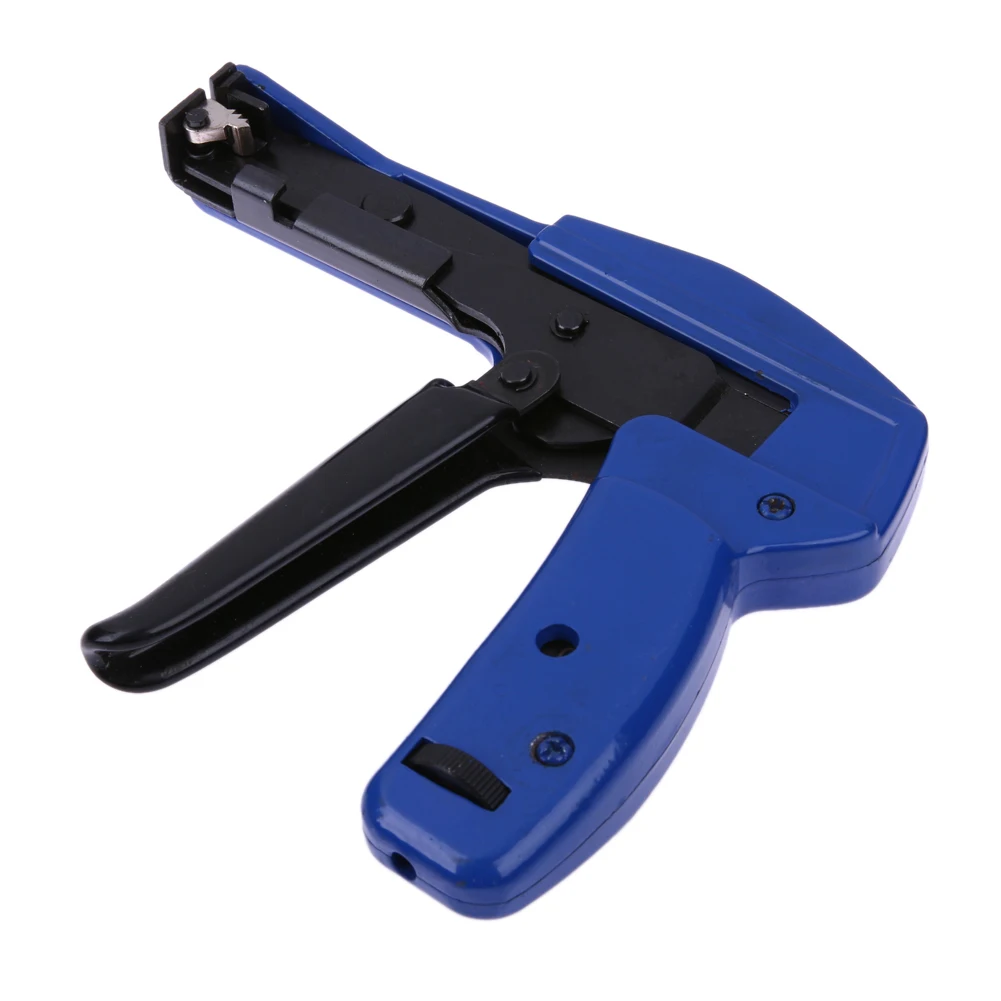Neat Fastening Tie Gun Cutting Plier Clamp Nylon Cable Width: 2.4-4.8mm Die-cast Steel Tension Automatic Durable Professional