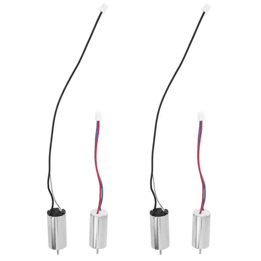 4 шт./компл. DC 3,7 V 10x20mm 44000RPM щетка микродвигатель провод свинец для робота дрона