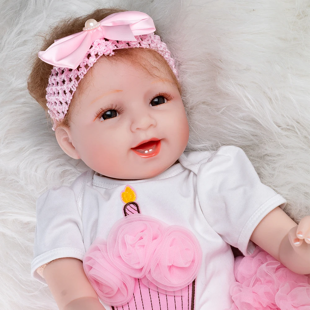 Реалистичные Reborn Baby Doll Игрушки для новорожденных 55 см тело реалистичные девочка Силиконовые Bonecas Bebes Reborn baby dolls