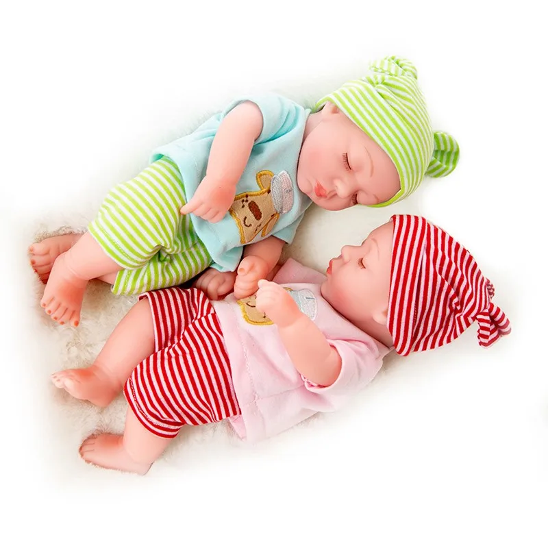 

10 inch born Bebe Reborn Baby Dolls Silicone Soft Cloth Body toddler Doll For Girls Princess Kid Fashion Reborn Dolls