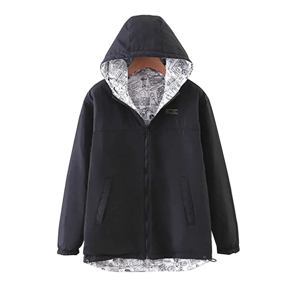 Зимняя женская куртка, модная Осенняя однотонная парка для дождливой погоды, водонепроницаемый плащ с капюшоном, ветронепроницаемые куртки